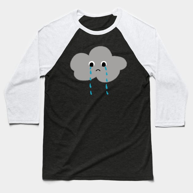 Sad cloud Baseball T-Shirt by tothemoons